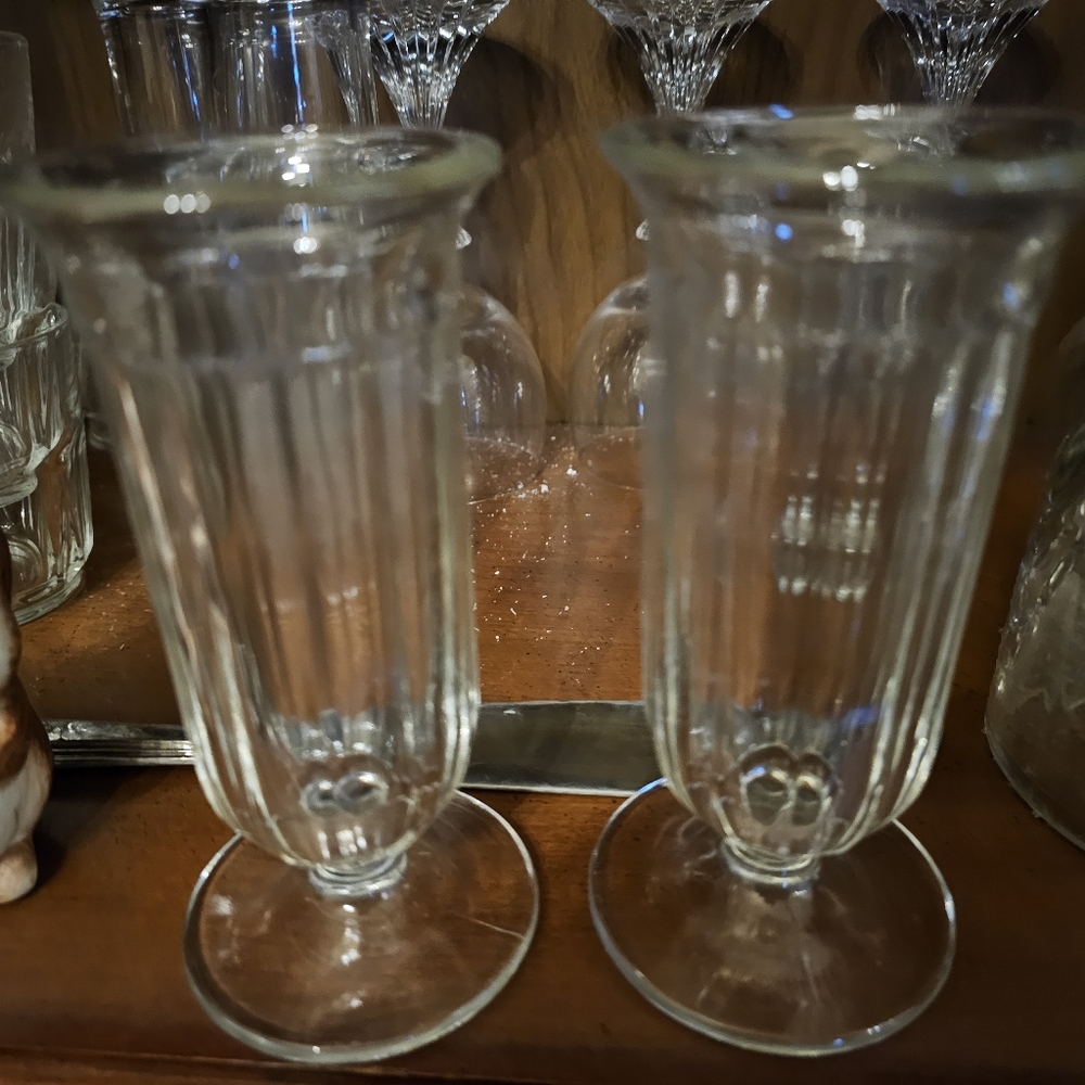 Vintage parfait glasses